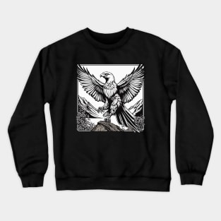 Eagle Illustration Crewneck Sweatshirt